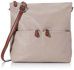 Envy Women's 852 Beige Shoulder Bag, Large