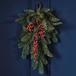 Ginger Ray Gebladerte Kerst Deur Swag met Bessen Decoratieve Centrepiece