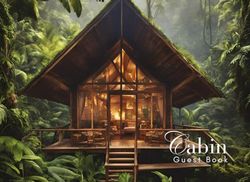 Cabin Guest Book: Guest Book for Vacation Home, Airbnb, Visitor Rental, Visitor’s Log Book for Recording Name & Memories