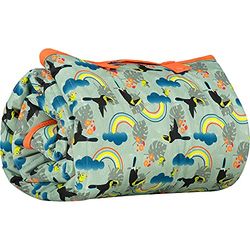 Close Tapete portátil para juegos en interiores y exteriores para niños Pop-in | Suave, absorbente, de secado rápido, resistente al agua, limpia y resistente a las manchas | Tucán Color Playmat