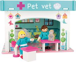 Small Foot 10854 Wooden Animal Hospital Playset