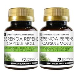 SERENOA REPENS 320 MG TITOLATO AL 90% | 140 SOFTGELS | CAPSULE MOLLI PER LA PROSTATA E PER LE VIE URINARIE | 1 PERLA AL GIORNO | LA BOTTEGA DEGLI INTEGRATORI