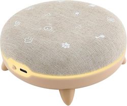 TERRAILLON - ZEN BOX KID, pomoc w uspokojeniu, spanie dziecka, biała maszyna do szumów z 7 kojącymi dźwiękami, strumieniowe przesyłanie muzyki przez Bluetooth, 8 jasnych nastrojów, prog 15-30-60 min,