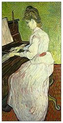 ArtPlaza Van Gogh Vincent Mademoiselle Gachet At The Piano Pannello Decorativo, Legno, Multicolore, 70x140 cm