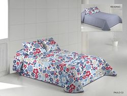 Pier Cardin Pau Bouti säng, polyester 220 x 240 x 3 cm blå
