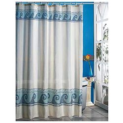 MSV 180 x 200 cm-Rideau de Douche-Polyester-Motif Multicolore