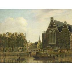Artery8 Ekels Boerenverdriet On Spui Amsterdam Painting Large Wall Art Poster Print Thick Paper 18X24 Inch