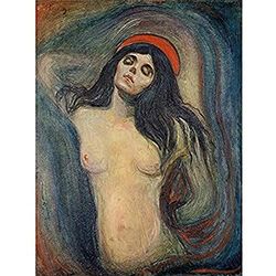 Edvard Munch Madonna Schilderij Art Print Canvas Premium Muur Decor Poster Muurschildering