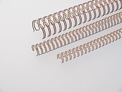Renz One Pitch Wire binding Elements 2: 1 23 anelli, diametro 19 mm, 3/10,2 cm Bronce, 50 Pezzi