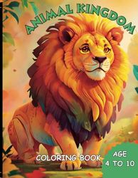 Animal Kingdom Coloring Book: Coloring book for children, different animals.