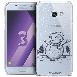 Caseink - Fodral för Samsung Galaxy A3 2017 (A320) [kristall HD mönster jul 2017 kollektion snögubbe design - styv - ultratunn - tryckt i Frankrike]