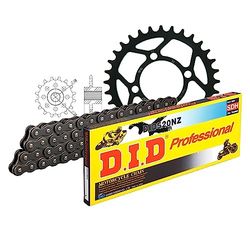 Kettingset DID staal 520NZ / 72 clipslot voor Aeon Cobra Overland 125/180 cc