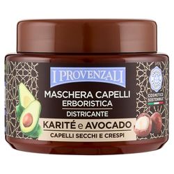 I Provenzali Lot de 6 masques pour cheveux au beurre de karité - 100 ml