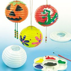 Baker Ross Blanco papieren lantaarns (4 stuks), decoratief idee voor Kerstmis, Halloween of andere feesten