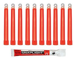 Cyalume Bastoncini Luminosi Rosso SnapLight Glow Sticks 15 cm - 6 Inch Light Stick ultra-luminoso con una durata da 12 Ore (Scatola da 500 pezzi)