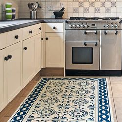 CREARREDA Tappeto Cucina in Vinile Passatoia Cucina Tappetino da Cucina Antiscivolo Lavabile con un Panno con Stampa 100% Made in Italy