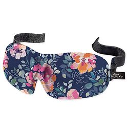 Bucky 40 knippert geen druk oogmasker voor reizen en slapen, middernacht bloemen, één maat, middernacht bloemen, 1 telling (Pack van 1), casual, Middernacht Bloemen, 1 count (Pack of 1), onbezorgd