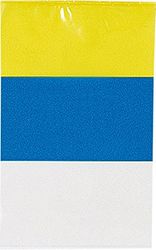 VERBETENA – Flag Plastic Canary 20 x 30 cm, Bag 5 x 10 meters (011200066)
