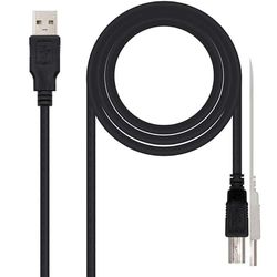 Levitantes Câble USB 2.0 Type A vers USB Type B, pour imprimantes 3 m, câble noir A/M-B/M