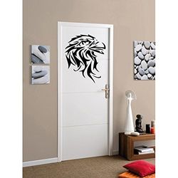Stickers Aigle Tribal - Rouge, L 60cm x H 72cm