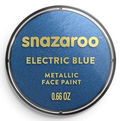 Snazaroo - Peinture Pour Visage et les Corps, Maquillage Pour Visage et Déguisement, Pour Enfants et Adults,Fard 18 ML, Couleur Bleu Electrique