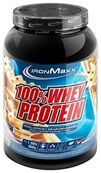 IronMaxx 100% Whey Protein - Protéines de Lactosérum en poudre, hydrosolubles - Goût Cookies et Crème - 1 x boîte de 900 g