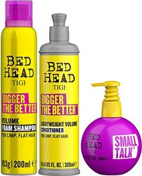 Bed Head by TIGI, Volume Set with Shampoo, Conditioner and Volumising Cream for Fine Hair