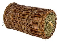 KERBL Tunnel en Osier pour Rongeur Ø 15cm pour Petit Animal Moyen