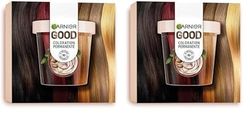 Garnier - Coloration Permanente - Sans Ammoniaque - 90% d'Ingrédients d'Origine Naturelle - Beurre de Karité - 100% Couverture Cheveux Blancs - Starter Kit - Châtain Foncé Chocolat (3.0) (Lot de 2)