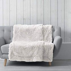 DOUCEUR D'INTERIEUR Manta de 125 x 150 cm, imitación de Piel Marilou Natural