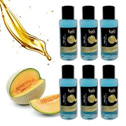Bali fragancias Pack de Esencias al Aceite de Melón para Humidificador. Set de Ambientadores Dulces y Frescos en Esencia para Difusor. Aceite Natural para Quemador de Aromaterapia. 50 ml. 6 Unidades