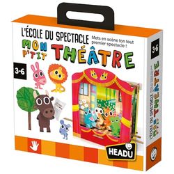 Headu - De School van de Show Mon P'Tit Theater - Zet je allereerste show in scène | Educatief spel 3 4 5 6 jaar, spelletjes in doos voor kinderen, cadeau voor kinderen, cadeau voor meisjes, cadeau