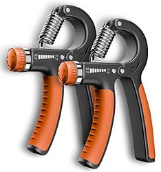 K-MART 2 stuks handgreepversterker verstelbaar 5-60 kg - handoefenaar gripversterker met roestvrijstalen veer voor spieropbouw en letselherstel voor atleten