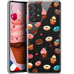 Caseink fodral för Samsung Galaxy A72 4G/5G (6.7) [HD gel tryckt i Frankrike Foodie Design Donuts kollektion - mjuk - ultratunn]