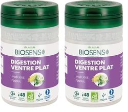 BIOSENS Gélule Végétale Digestion Ventre Plat Angélique Fenouil 19 g (Lot de 2)