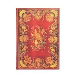 Fiammetta Midi Lined Hardcover Journal: Hardcover, 120 gsm, ribbon marker, memento pouch, elastic closure, book edge printing