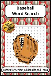 Baseball Wordsearch Puzzle Book: Word Search with easy to read print about Packages, Stamps, Mail more! - 6 x 9 Inches, 110 Pages, 50+ puzzles Anxiety/Stress relief Free time for vacation