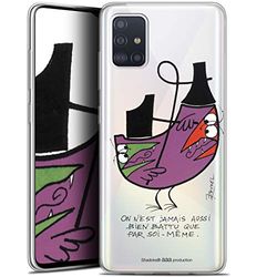 Caseink fodral för Samsung Galaxy A51 (A515) (6.5) [officiell samlarlicens The Shadoks® Design själv - mjuk - ultratunn]