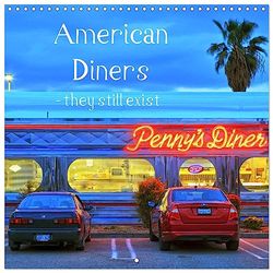 American Diners - they still exist (Wall Calendar 2026 12" x 24" / 30 x 60 cm (open)) CALVENDO 12 Month Wall Calendar