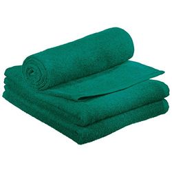 Comair 7001177 Serviette économique 100% coton Vert émeraude 30 x 90 cm