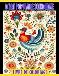 Livre de coloriage d'art populaire scandinave: Pages de coloriage d'art populaire de la nature av