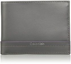 Calvin Klein Jeans Elias Billfold 8cc, Billetera para Hombre, Gris (Castlerock), 3 x10 x12 cm (B x H x T)