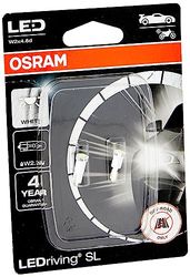 OSRAM LEDriving SL, ≜ W2.3W, T5 lamp, White 6000K, LED Retrofit, offroad use only, Double Blister (2 lamps)