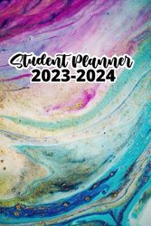 Student Planner 2023-2024 Marble: A5, 1 Week on 2 Pages |(September 2023/ July 2024) for Middle Elementary , and High School ...