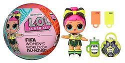 LOL Surprise X FIFA Women's World Cup Australia & New Zealand 2023 - Limited Edition Doll from Assortment of 6-7 Surprises - Outfit, Shoes, Exclusive Trading Card & Accessories - For Kids Ages 4+