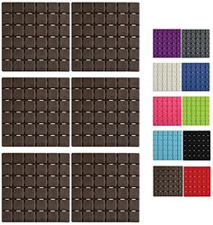 MSV Lote DE 6 Antideslizantes Quadro Chocolate