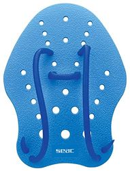 SEAC Hand Paddle Paleta para treino de natação na piscina e no mar, azul, S