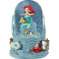 Precious Moments 201114 Disney Showcase De Kleine Zeemeermin Zee Schatten Ariel Hars/Glas Muzikale Sneeuwbol Waterbal, One Size, Veelkleurig