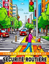 Livre de coloriage sur la sécurité routière: Belles pages de coloriage pour les petits garçons