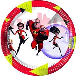 Eetbord 23 cm Incredibles 2, rood, 5PR89914